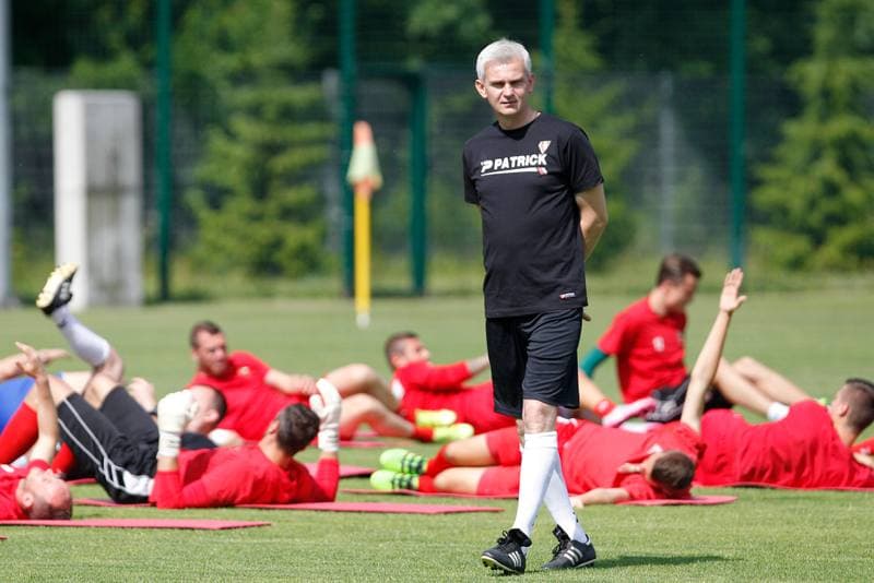 Football. Zaglebie Sosnowiec. Training. 22.06.2016