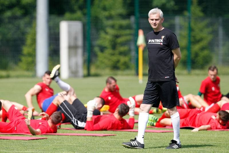 Football. Zaglebie Sosnowiec. Training. 22.06.2016