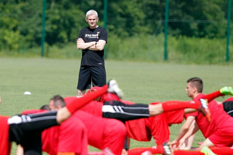 Football. Zaglebie Sosnowiec. Training. 22.06.2016