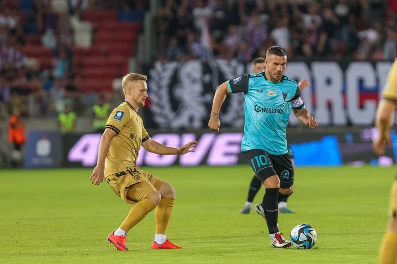 Football. PKO BP Ekstraklasa. Gornik Zabrze - Widzew Lodz. 18.08.2023