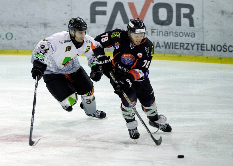 Ice Hockey. Polska Hokej Liga. Naprzod Janow - Ciarko KH Sanok. 14.12.2014