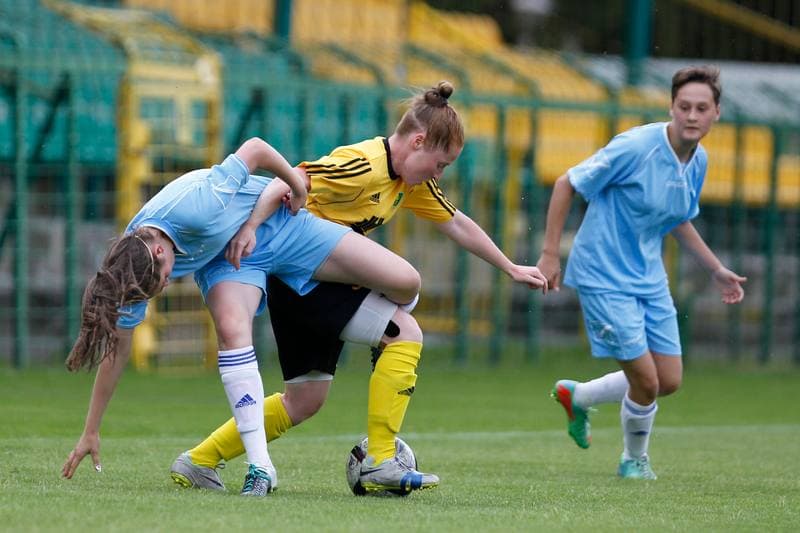 Football. Women's II Liga. GKS Katowice - Jaskolki Chorzow. 19.06.2016