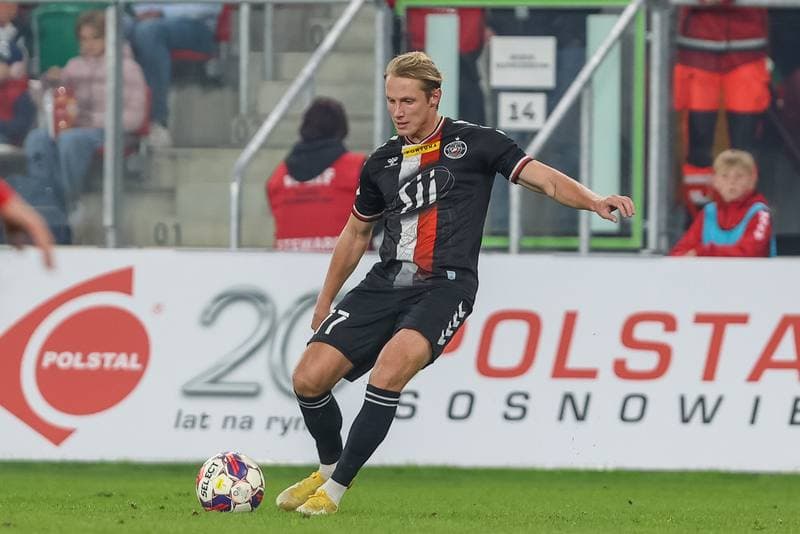 Football. Fortuna I Liga. Zaglebie Sosnowiec - Polonia Warszawa. 08.10.2023