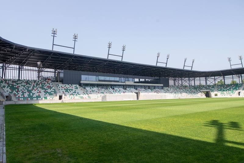Football. Zaglebiowski Park Sportowy. Budowa obiektow. 29.06.2022
