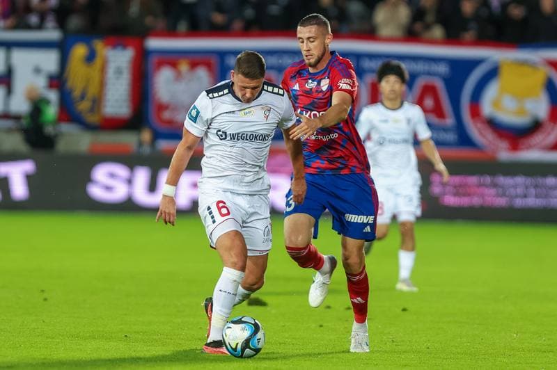 Football. PKO BP Ekstraklasa. Gornik Zabrze - Rakow Czestochowa. 22.10.2023