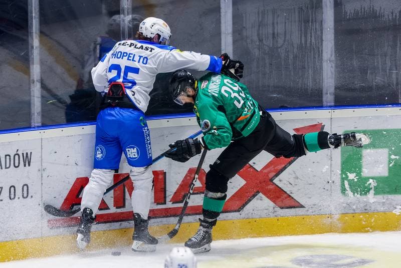Ice Hockey. Tauron Hokej Liga. Re-Plast Unia Oswiecim - JKH GKS Jastrzebie. 29.10.2023