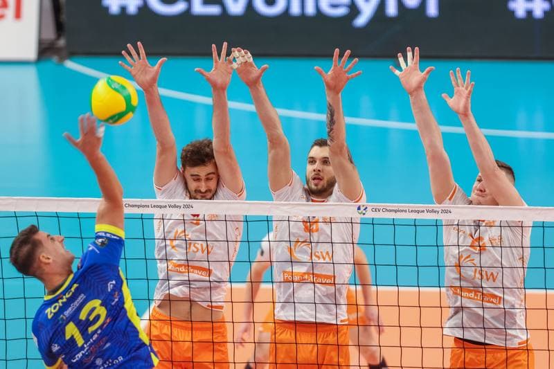 Volleyball. CEV Champions League. Jastrzebski Wegiel - Guaguas Las Palmas. 22.11.2023