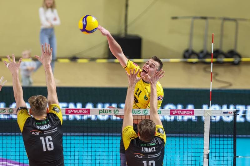 Volleyball. PlusLiga. GKS Katowice - PGE Giek Skra Belchatow. 09.12.2023