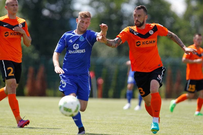 Football. Sparing. Zaglebie Lubin - Ruch Chorzow. 18.06.2016