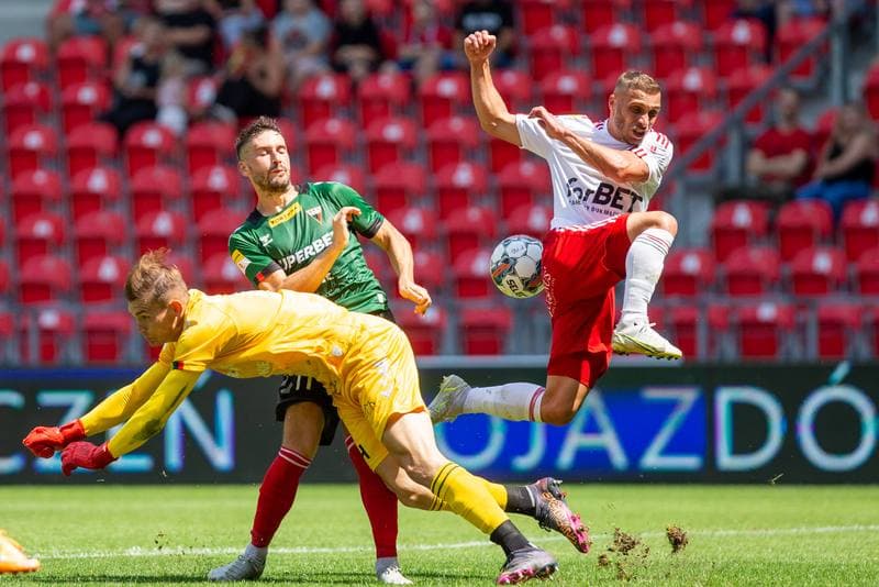 Football. Fortuna I Liga. GKS Tychy - LKS Lodz. 24.07.2022