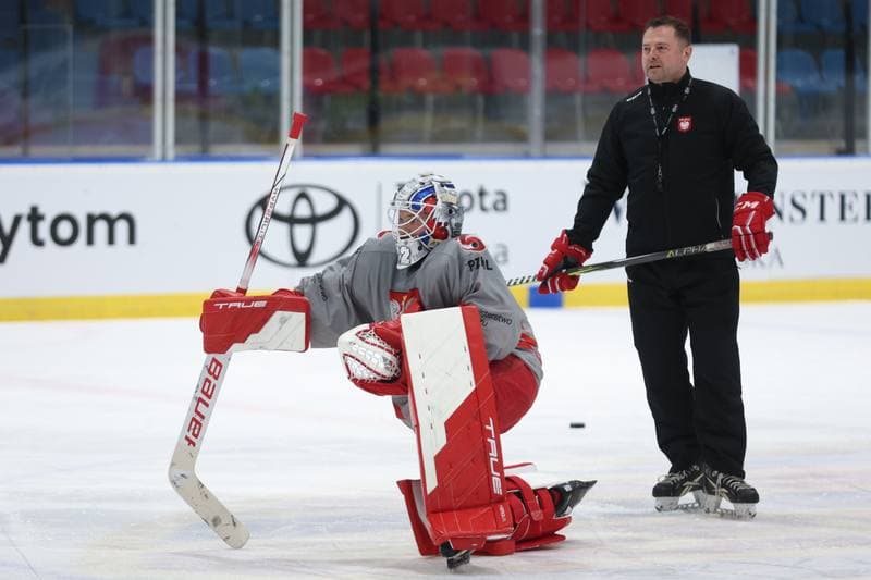 Ice Hockey. Poland national team. Training. 17.04.2024