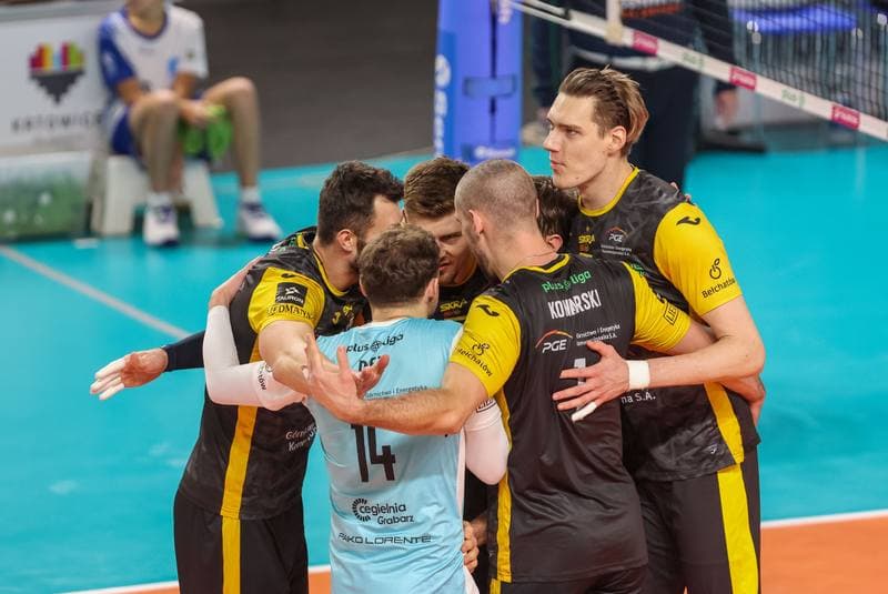 Volleyball. PlusLiga. GKS Katowice - PGE Giek Skra Belchatow. 09.12.2023