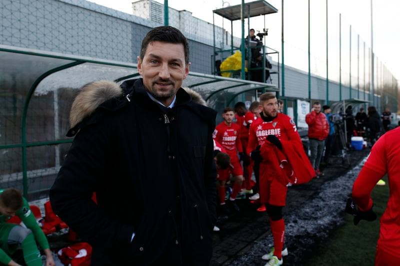Football. Sparing. Zaglebie Sosnowiec - Cracovia Krakow. 17.01.2018