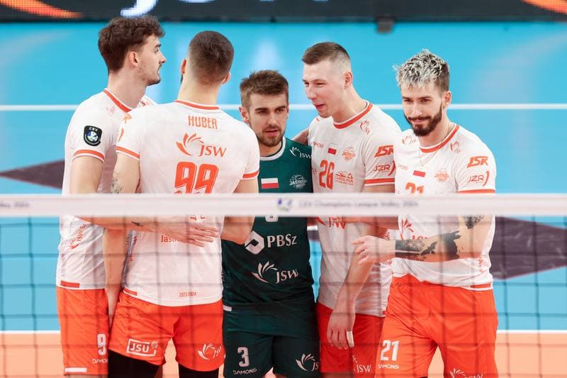 Volleyball. CEV Champions League. Jastrzebski Wegiel - SVG Luneburg. 17.01.2024