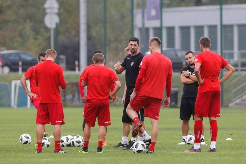 Football. Zaglebie Sosnowiec. Training. 06.09.2018