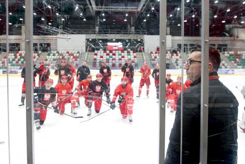 Ice Hockey. Poland national team. Training. 03.02.2024