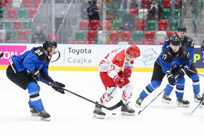 Ice Hockey. Olympic Qualification. Poland - Estonia. 08.02.2024