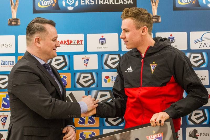Football. Gornik Zabrze. Press Conference. 13.05.2019