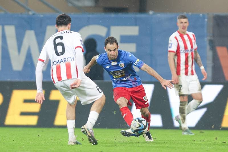 Football. PKO BP Ekstraklasa. Piast Gliwice - Cracovia Krakow. 23.02.2024