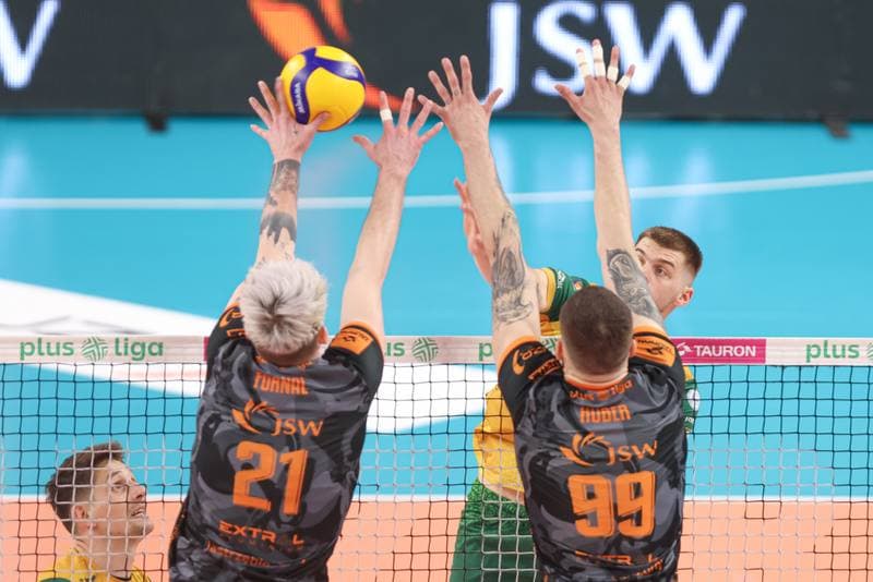 Volleyball. PlusLiga. Jastrzebski Wegiel - Aluron CMC Warta Zawiercie. 28.04.2024