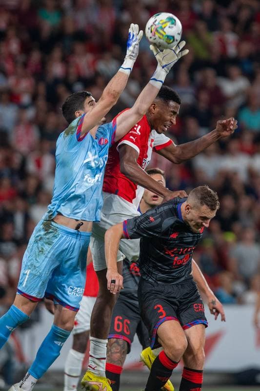 Football. UEFA Conference League. Slavia Prague - Rakow Czestochowa. 25.08.2022