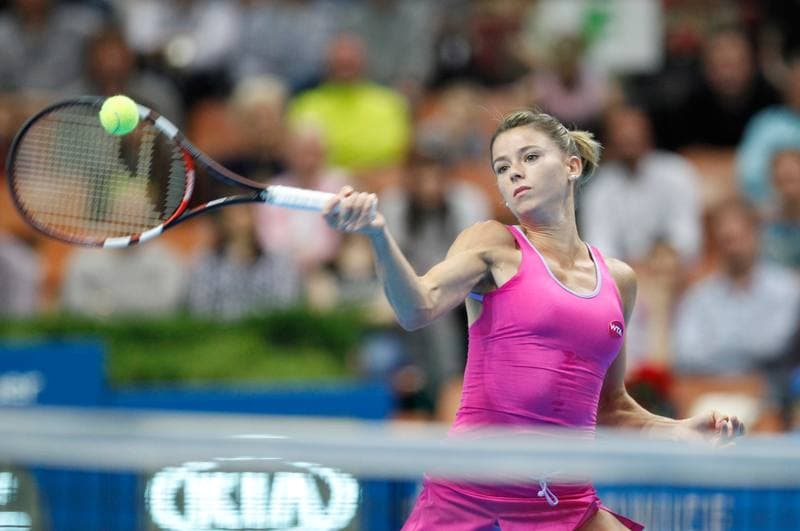 Tennis. Katowice Open. Agnieszka Radwanska - Yanina Wickmayer. 07.04.2015