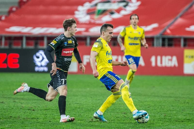 Football. Fortuna I Liga. GKS Tychy - Arka Gdynia. 01.04.2021