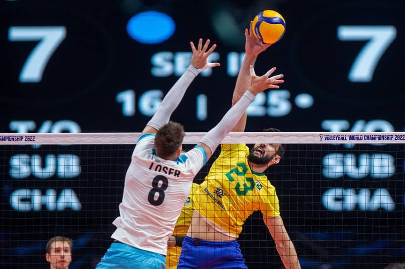 Volleyball. FIVB Men's World Championship. Argentina - Brazil. 08.09.2022