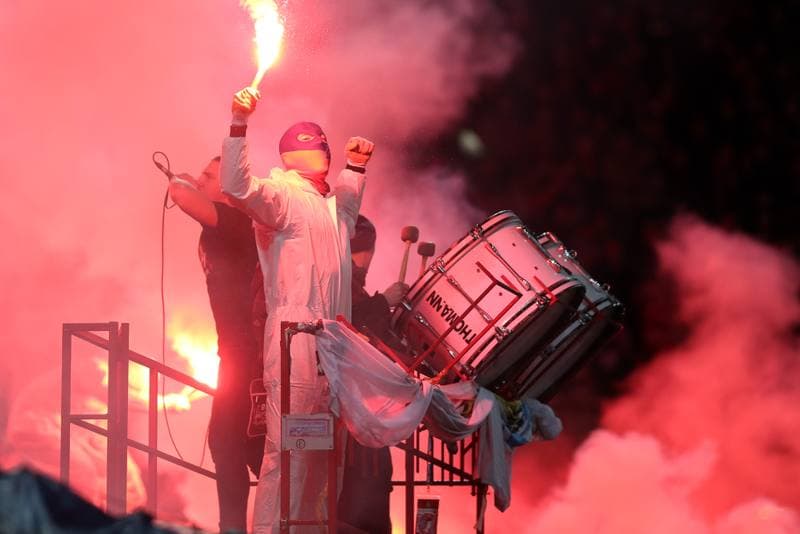 Football. Lotto Ekstraklasa. Wisla Krakow - Cracovia Krakow. 10.12.2016