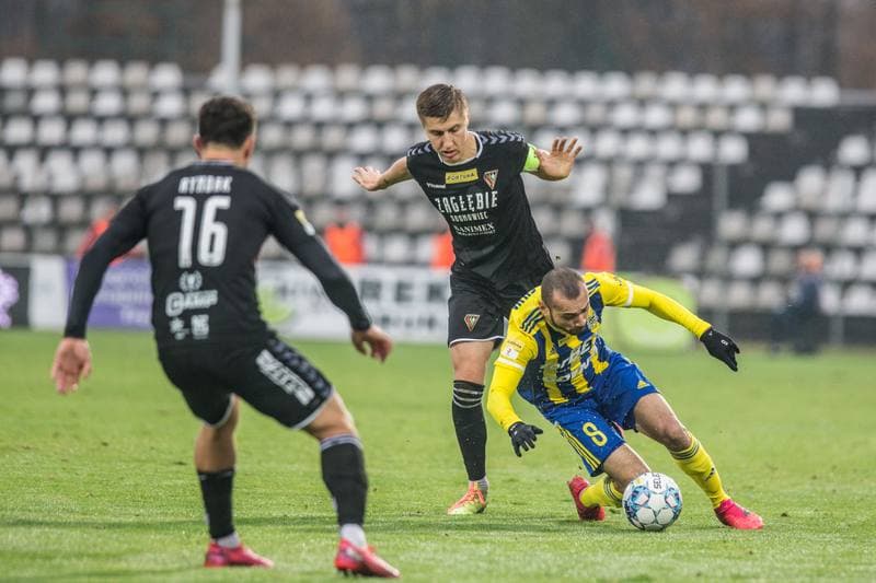 Football. Fortuna I Liga. Zaglebie Sosnowiec - Arka Gdynia. 20.11.2021