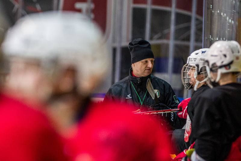 Ice Hockey. Poland national team. Training. 04.01.2022