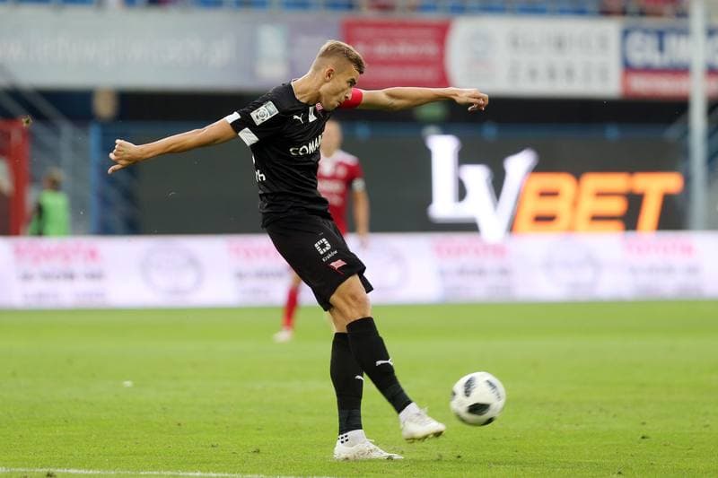 Football. Lotto Ekstraklasa. Piast Gliwice - Cracovia Krakow. 24.08.2018
