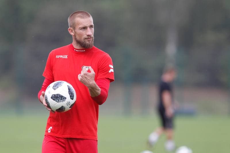 Football. Zaglebie Sosnowiec. Training. 06.09.2018