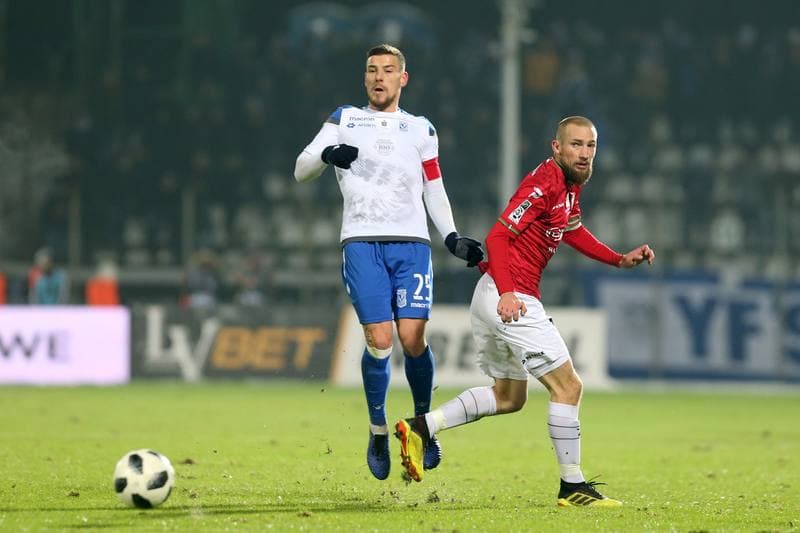 Football. Lotto Ekstraklasa. Zaglebie Sosnowiec - Lech Poznan. 16.12.2018