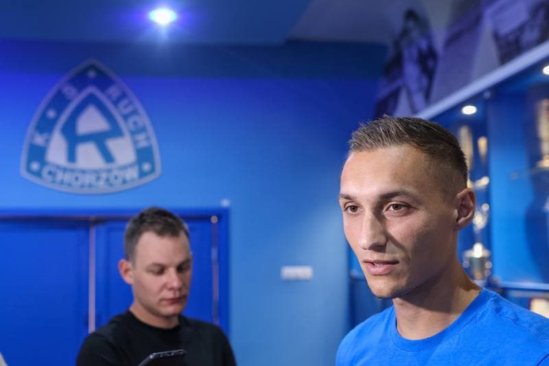Football. Ruch Chorzow. Press Conference. 24.08.2023