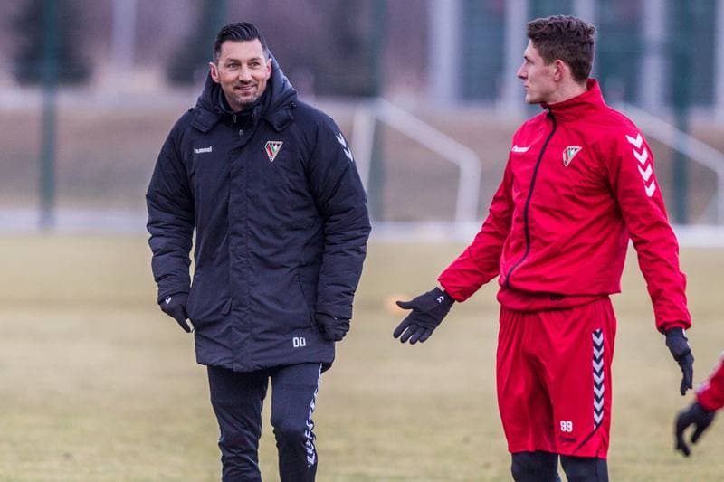 Football. Zaglebie Sosnowiec. Training. 20.02.2020