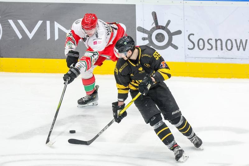Ice Hockey. Tauron Hokej Liga. Zaglebie Sosnowiec - GKS Katowice. 03.11.2023