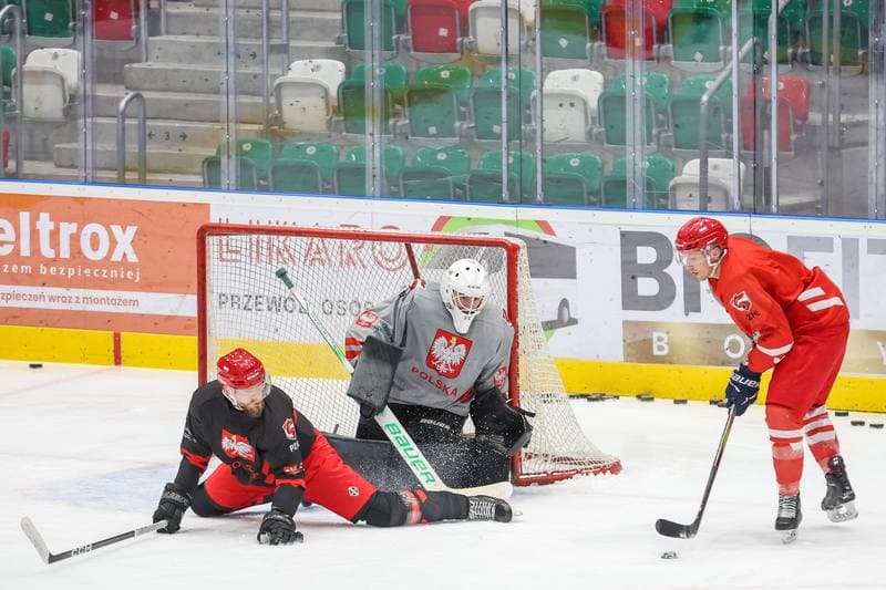Ice Hockey. Poland national team. Training. 06.11.2023