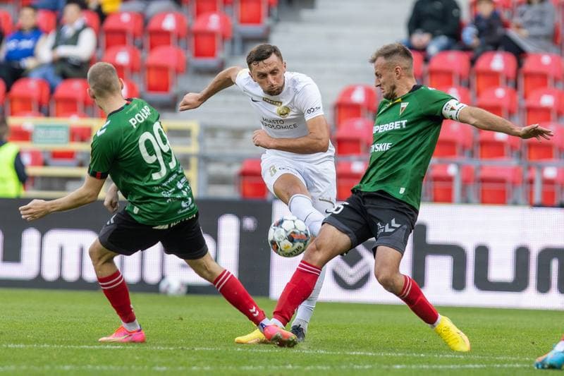 Football. Fortuna I Liga. GKS Tychy - Puszcza Niepolomice. 23.10.2022
