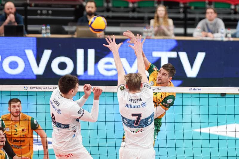 Volleyball. CEV Cup. Aluron CMC Warta Zawiercie - Allianz Milano. 10.01.2024
