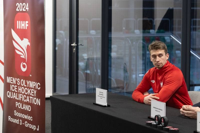 Ice Hockey. Poland national team. Press Conference. 06.02.2024