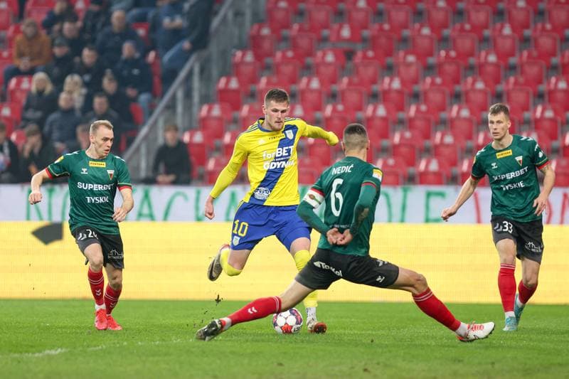 Football. Fortuna I Liga. GKS Tychy - Arka Gdynia. 01.03.2024