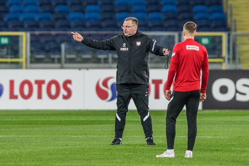 Football. Poland national team. Training. 21.03.2022