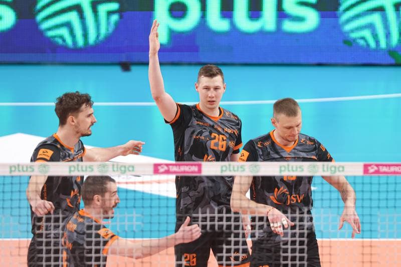 Volleyball. PlusLiga. Jastrzebski Wegiel - Aluron CMC Warta Zawiercie. 28.04.2024