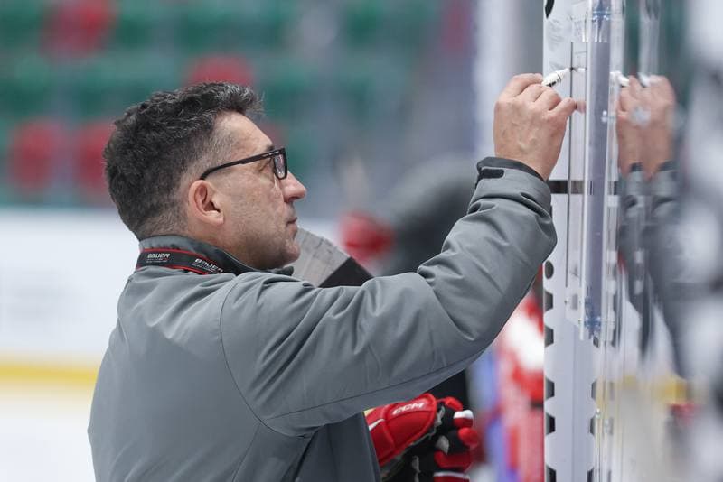 Ice Hockey. Poland national team. Training. 06.05.2024