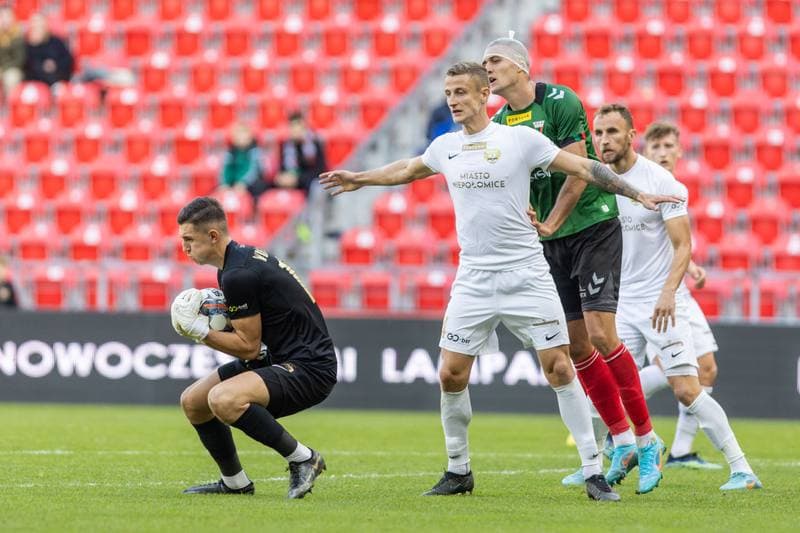 Football. Fortuna I Liga. GKS Tychy - Puszcza Niepolomice. 23.10.2022