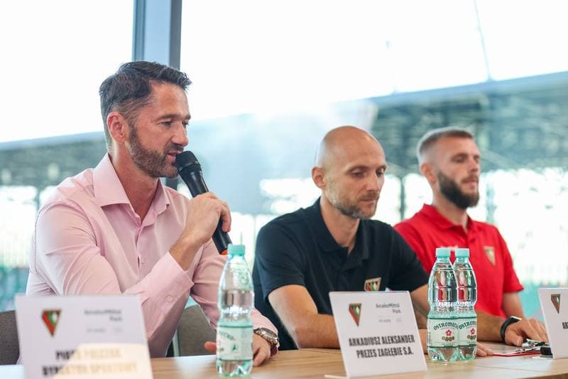 Football. Zaglebie Sosnowiec. Press Conference. 25.08.2023