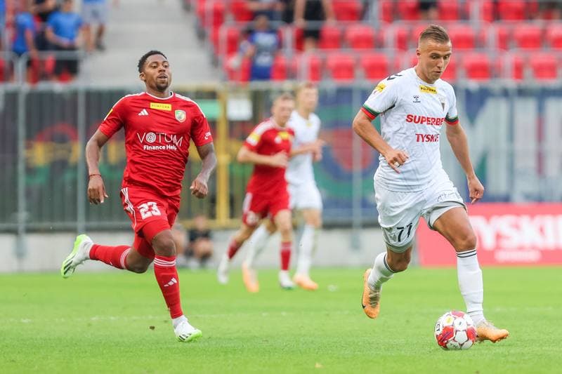 Football. Fortuna I Liga. GKS Tychy - Miedz Legnica. 25.08.2023