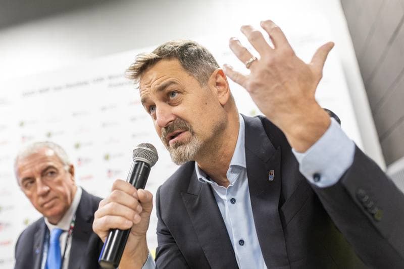 Ice Hockey. IIHF U20 World Championship Division 1B. Press Conference. 12.12.2022