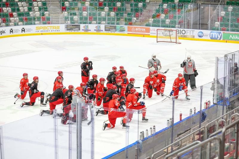 Ice Hockey. Poland national team. Training. 07.11.2023
